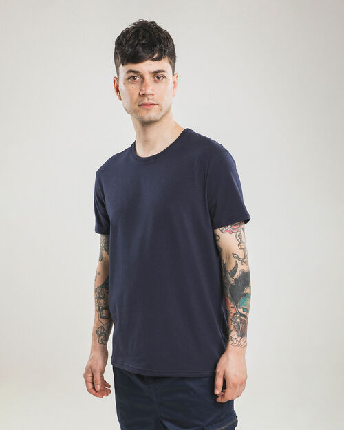 Playera Manga Corta Azul